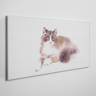 Abstract watercolor animal Canvas Wall art