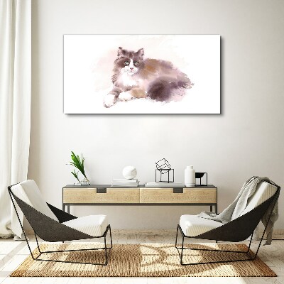 Abstract watercolor animal Canvas Wall art