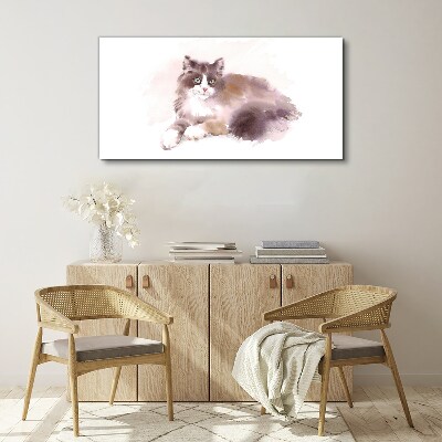 Abstract watercolor animal Canvas Wall art