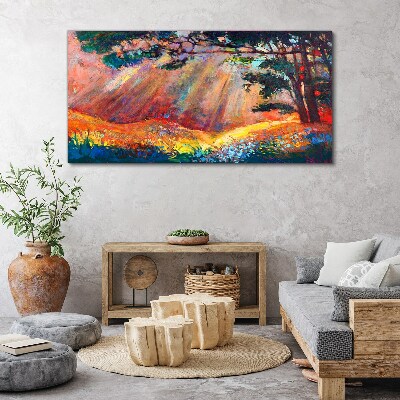 Nature flowers tree Canvas Wall art