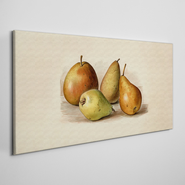 Fruits in harmonious shades Canvas Wall art