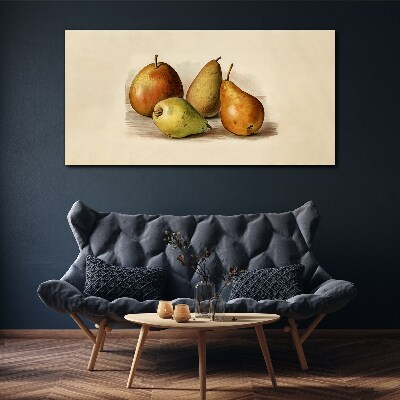 Fruits in harmonious shades Canvas Wall art
