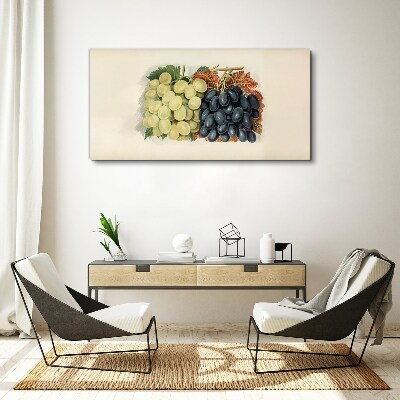 Fruit grapes leaves Canvas Wall art