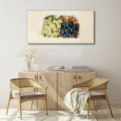 Fruit grapes leaves Canvas Wall art