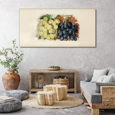 Fruit grapes leaves Canvas Wall art