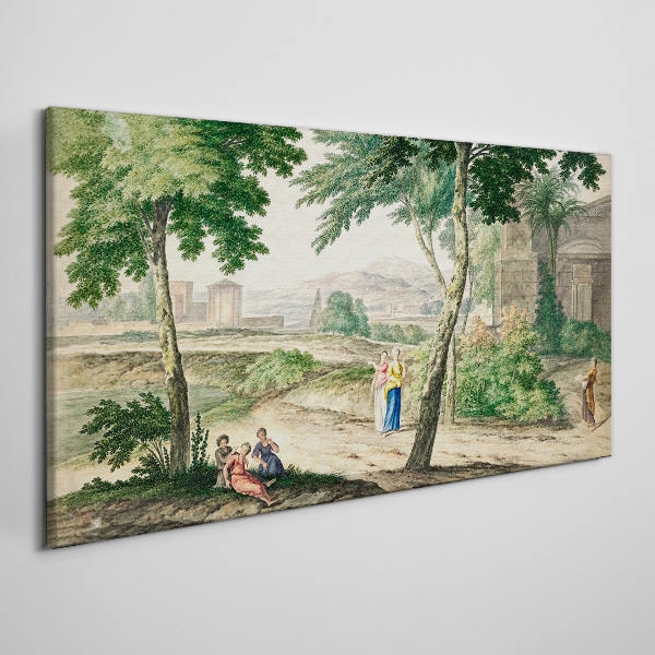 A scene from ancient life Canvas Wall art
