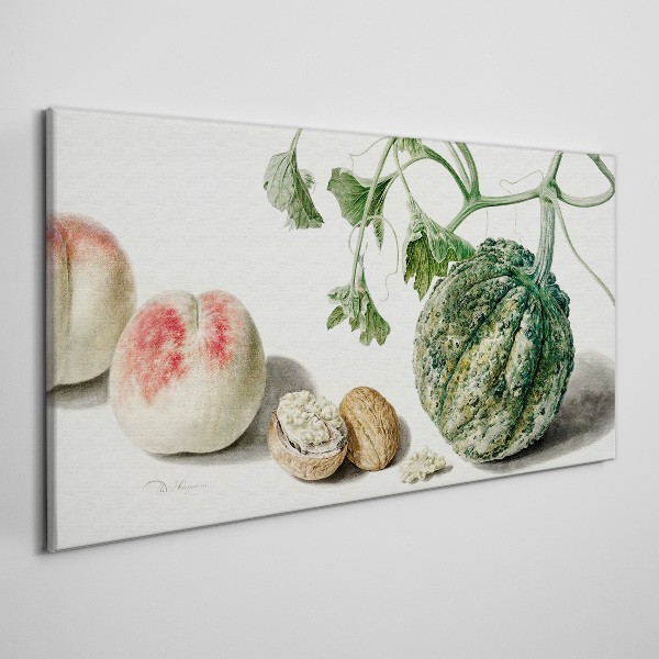 Fruits and nuts in harmony Canvas Wall art