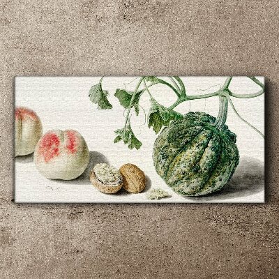 Fruits and nuts in harmony Canvas Wall art