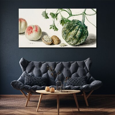 Fruits and nuts in harmony Canvas Wall art
