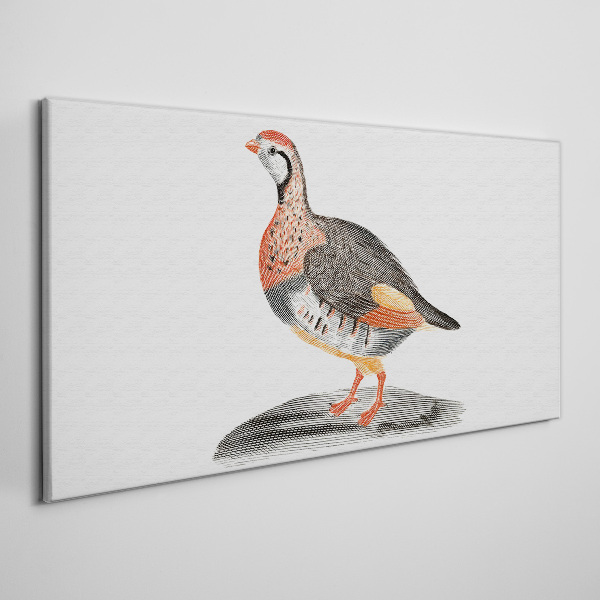 Bird elegance in pastel colors Canvas Wall art