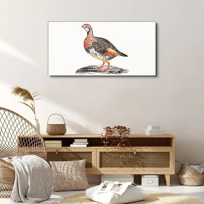 Bird elegance in pastel colors Canvas Wall art