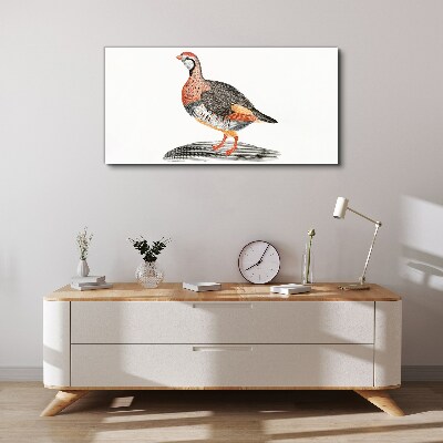 Bird elegance in pastel colors Canvas Wall art