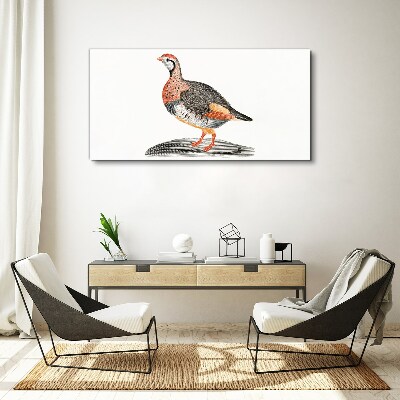 Bird elegance in pastel colors Canvas Wall art