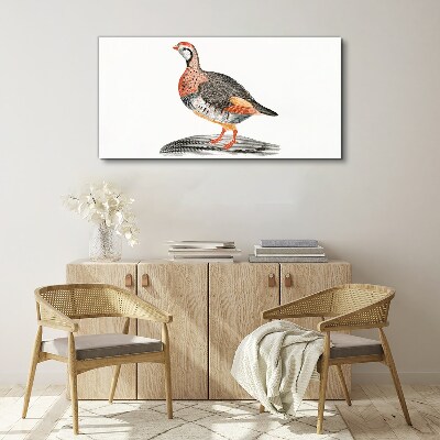 Bird elegance in pastel colors Canvas Wall art