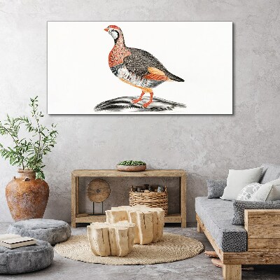 Bird elegance in pastel colors Canvas Wall art