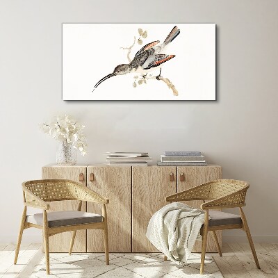Bird on a branch Canvas Wall art