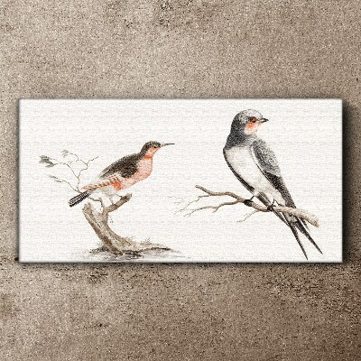 Birds on the branches Canvas Wall art