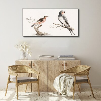 Birds on the branches Canvas Wall art