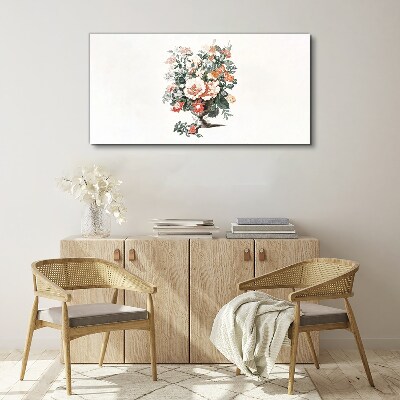 Flower bouquet in a vase Canvas Wall art