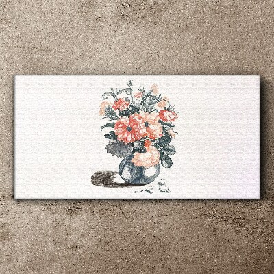 Figure flowers plant Canvas Wall art