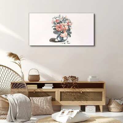 Flowers in a vase Canvas Wall art