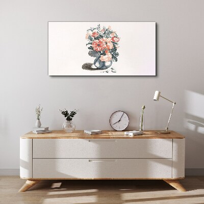Flowers in a vase Canvas Wall art
