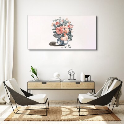 Flowers in a vase Canvas Wall art