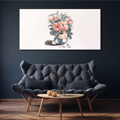 Flowers in a vase Canvas Wall art