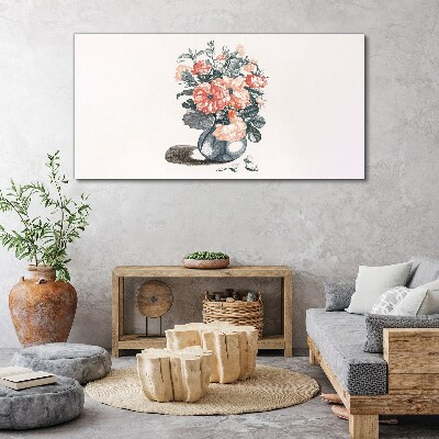 Flowers in a vase Canvas Wall art