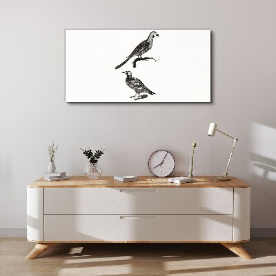 Birds on a branch Canvas Wall art