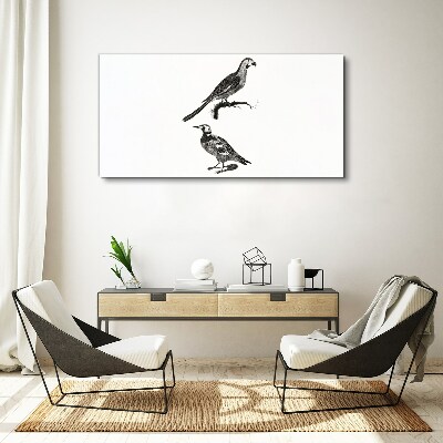 Birds on a branch Canvas Wall art