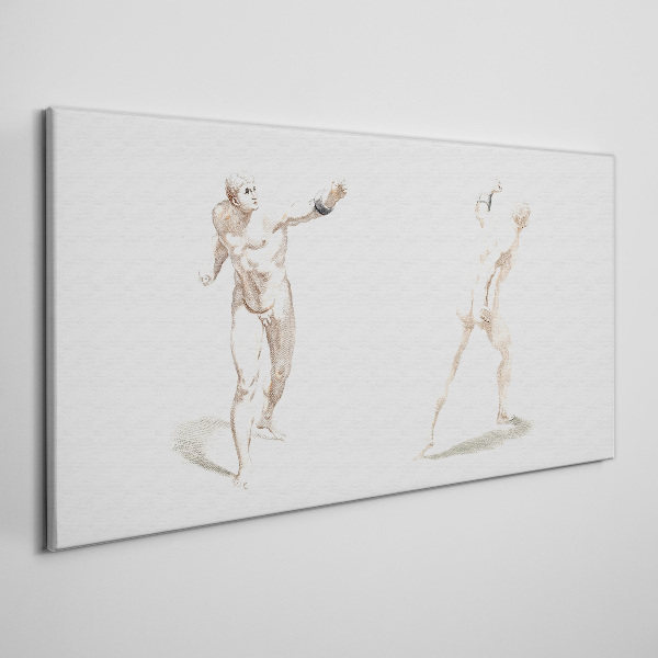 Movement and expression in the act Canvas Wall art