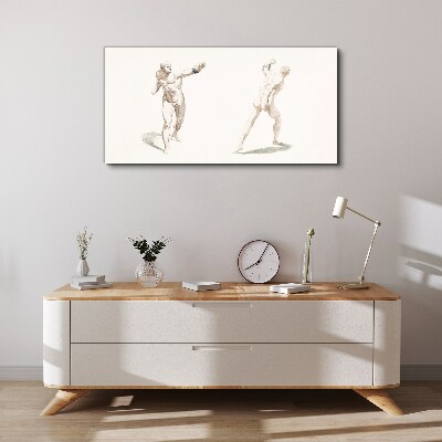 Movement and expression in the act Canvas Wall art