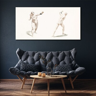 Movement and expression in the act Canvas Wall art