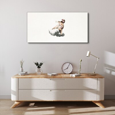 Angel on a cloud Canvas Wall art