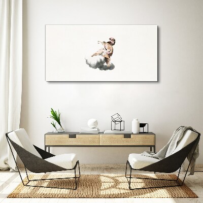 Angel on a cloud Canvas Wall art