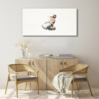 Angel on a cloud Canvas Wall art