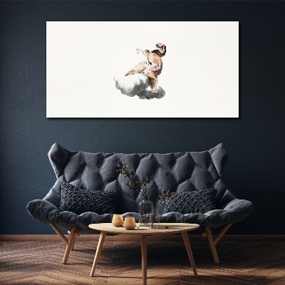 Angel on a cloud Canvas Wall art