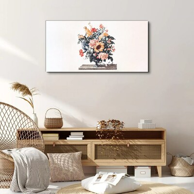 Figure flowers plant Canvas Wall art