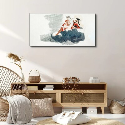 Musical Muse in the Clouds Canvas Wall art