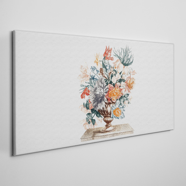 Floral arrangement in a vase Canvas Wall art