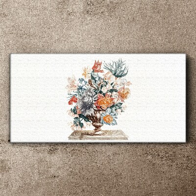 Floral arrangement in a vase Canvas Wall art