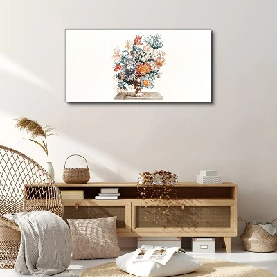 Floral arrangement in a vase Canvas Wall art
