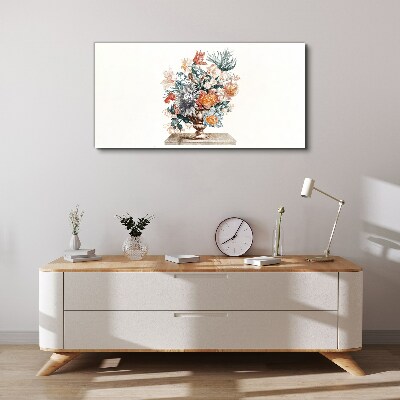Floral arrangement in a vase Canvas Wall art
