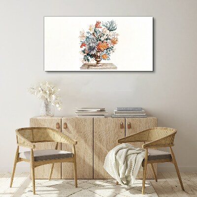 Figure flowers plant Canvas Wall art