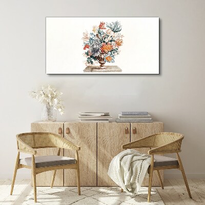 Floral arrangement in a vase Canvas Wall art