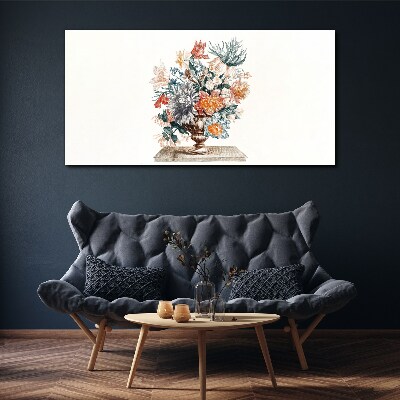 Floral arrangement in a vase Canvas Wall art