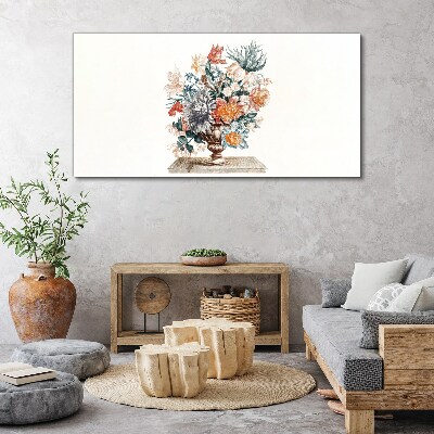Floral arrangement in a vase Canvas Wall art