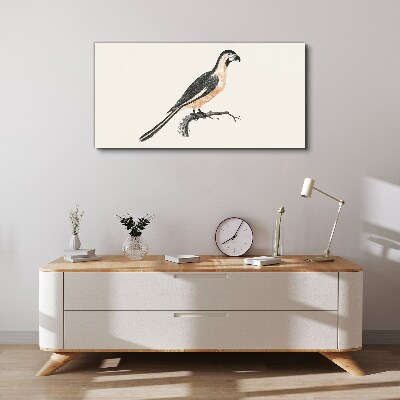 Bird on a branch Canvas Wall art