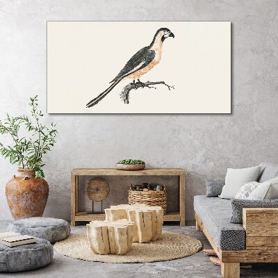 Bird on a branch Canvas Wall art